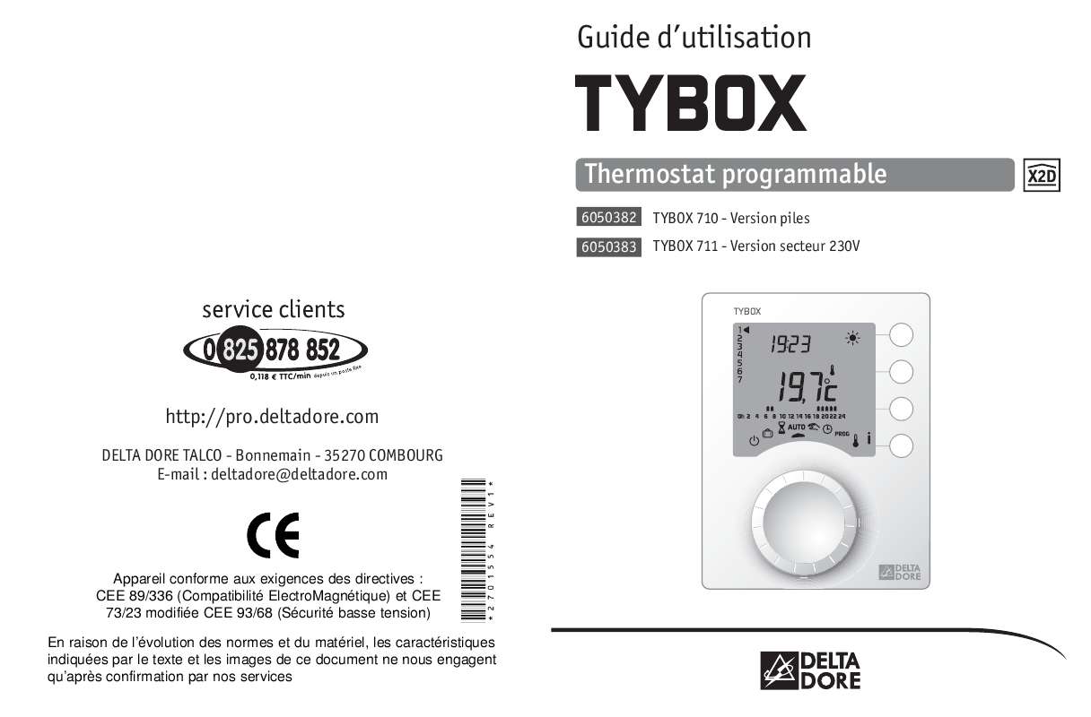 Delta Dore Tybox 33 Mode D Emploi Notice DELTA DORE TYBOX - alarme Trouver une solution à un problème
